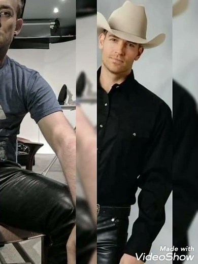 Outstanding leather pants outfits for boys, men