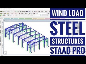 PEB STRUCTURE || WIND LOAD ASSIGNING ON PEB STEEL STRUCTURES IN STAAD PRO