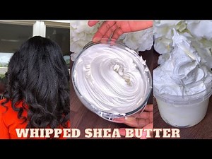 DIY Whipped fluffy Shea butter. Amazing for moisture retention, sealant and also thickening of hair