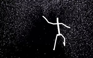 touchdesigner 与kinect线条人互动