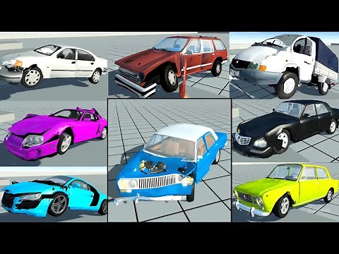 ✨SOFT-BODY MODS NOT SIMPLE CAR CRASH: AUDI R8, FORD EXPLORER GAZelle & 31105, Toyota Supra, Vaz 2101