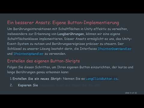 Beherrschen der Touch-Erkennung in Unity2D für Android-Apps