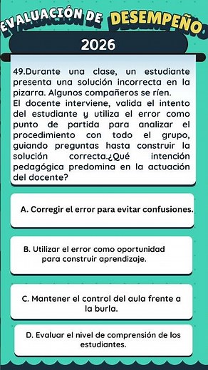 CASO #49. Evaluación de Desempeño Profesional Docente 2026. (Casos de Aulas) #maestro #educacion