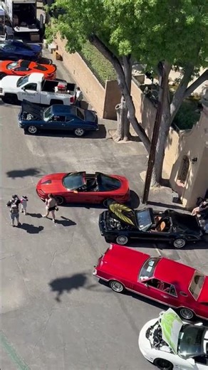 GoodGuys car show ski lift view