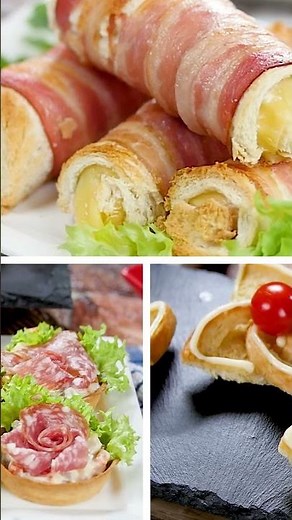 5 Simple, yet delightful party reicpes. Pinwheel, crispy roll-ups #snack #recipeoftheday #appetizer