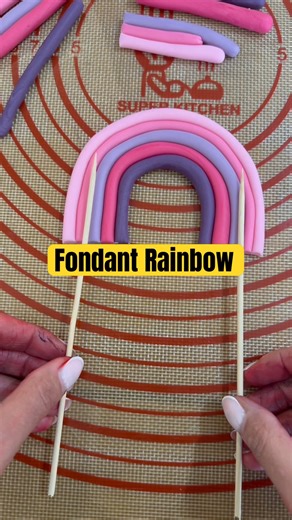 How to make a RAINBOW out of SUGAR PASTE