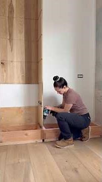 Making the base for built in cabinets