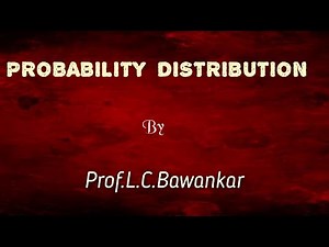 Lecture 1 Probability Distribution