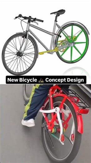 Chainless Bicycle Concept That Changes Everything 🚴‍♂️⚙️ | Future Bike Design #automobile #shorts