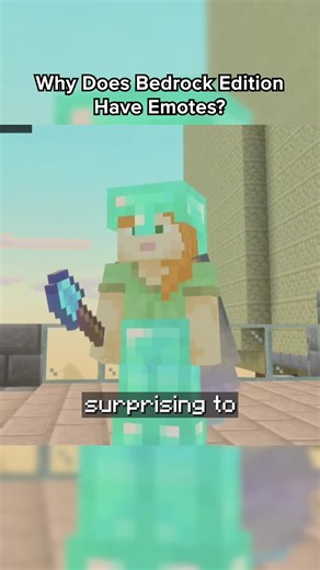Why does bedrock edition have emotes? #minecraft #emotes | minecraft