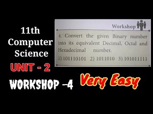 11th Computer science |unit-2|Workshop-4|Easy method |Full clear explanation |