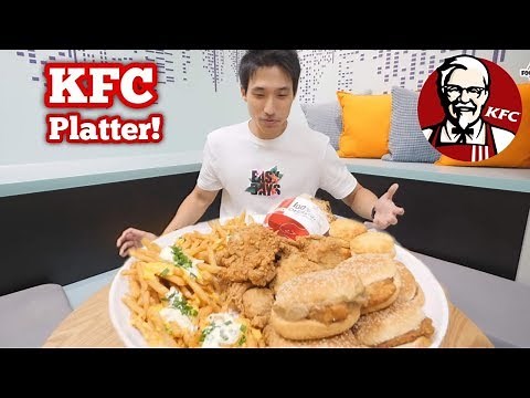 INSANE KFC PLATTER! Massive KFC Challenge!