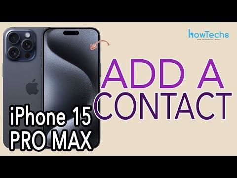 iPhone 15 Pro Max - How to Add/Delete a Contact #iphone15promax #iphone15pro #iphone15