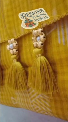 #easy​ saree kuchu design#kuchu​ design #handmadetassels #tasselflower #sareekuchu