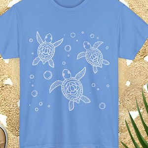 BABY TURTLES Tshirt Underwater Tee Beach Shirt Hatched Turtle Tee Coastal Boho Tee Boho Shirt World Oceans Day T-shirt Ocean-core Shirt Eco - Etsy