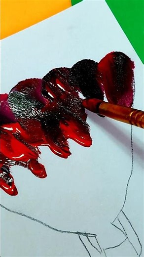 Painting a Stylish Dress with Just a Few Brush Strokes #art #drawing