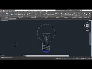 AutoCAD Tutorial - How to Draw Electric Bulb