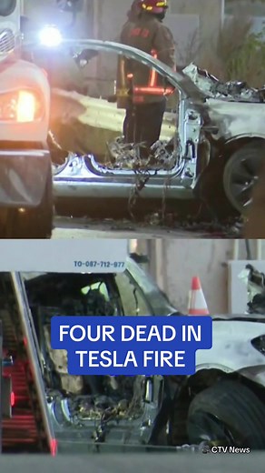 Tesla Crash Tragedy: Four Friends Killed in Burning Tesla After Electronic Door Handle Failure
