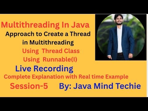 Multithreading in Java | way to create a Thread in Multithreading | @Javamindtechie |By Amit