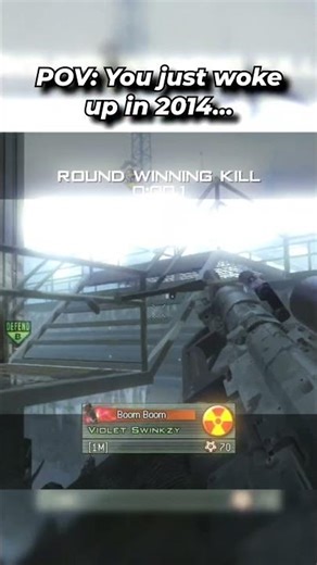 Take me back to 2014 😢 #nostalgia #mw2 #trickshots #callofduty #shorts #gaming