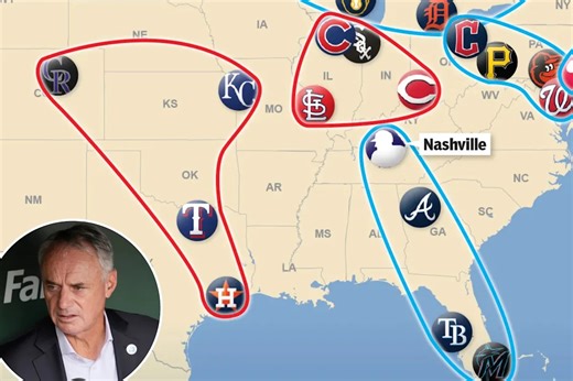Rob Manfred’s radical MLB realignment idea being met with harsh reactions: ‘Total destruction’