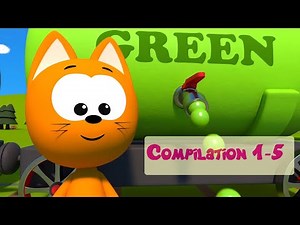 Meow meow Kitty Games 😸 - compilation 1-5 - Playing a game with Kitten