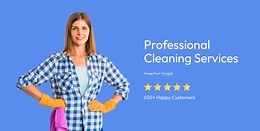 Professional cleaning services - HTML Template by Nicepage