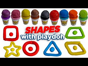 Create and Learn Colors & Shapes with Play Doh | Preschool Toddler Learning Video