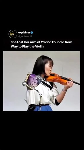 Sᴜᴍɪᴛ on Instagram: "After losing her arm at 20, this violinist built a technique that challenges centuries of classical tradition. She lost her arm at 20, an event that ends most musical careers, yet she chose another path and reworked how the violin functions with the body. She uses a custom engineered prosthetic where bow control comes from shoulder and upper body movement, while her remaining hand maintains fingering and expression. This was not adaptation, it was technical reconstruction, b
