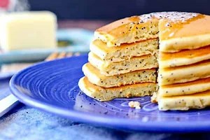 Lemon Poppy Seed Cottage Cheese Pancakes Recipe - Rachel Cooks®