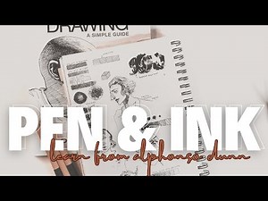 ART CHALLENGE Learning Pen & Ink Drawing from a Book! 🎨📚 Mastering Art Alphonso Dunn's Technique