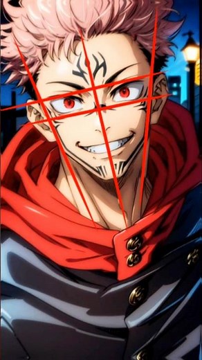 How to draw Sukuna Easy step by step ✨ #anime #jujutsukaisen #art #sukuna