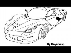 HOW TO DRAW LA-FERRARI