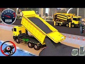 New Construction Games 2025 – JCB Road Construction Driving – Truck Game Android Gameplay