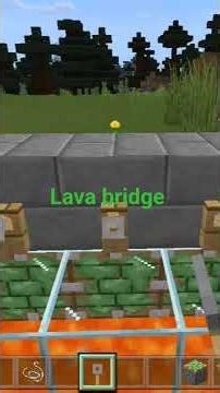 automatic lava bridge Minecraft. java/bedrock. Aura gamer