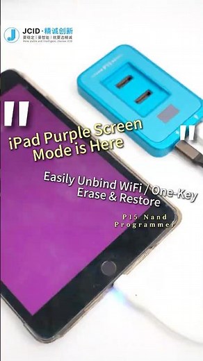 🚀 JCID P15 iPad Purple Screen Mode update | WiFi Unbind & One-Key Erase Restore Demo #jcid #p15