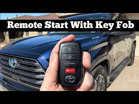 How To Remote Start 2023 - 2024 Toyota Sequoia Using Factory Remote Key Fob
