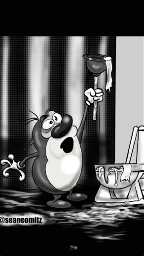 Stimpy master of the poo da verse. . Pee Man. #mastersoftheuniverse￼ #art #animation ￼#renandStimpy