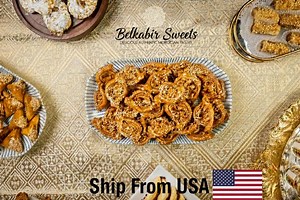 Handcrafted Almond Chebakia: Moroccan Honey Sesame Cookies - Etsy