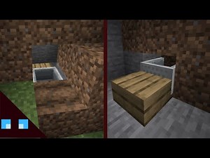 Minecraft - Secret Minecart Entrance Tutorial