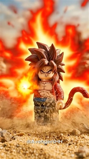 The transformations of Goku, Frieza, Luffy, and Naruto #lego #luffy #goku #naruto #frieza