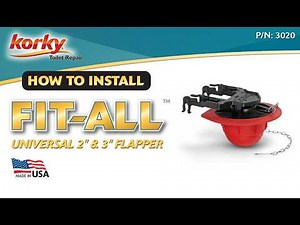 How to Install the Fit-All Universal 2-Inch & 3-Inch Toilet Flapper