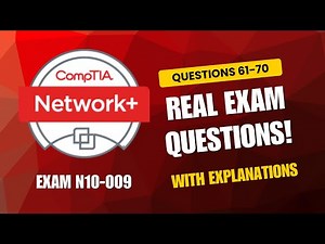 CompTIA Network+ (N10-009) Exam-Style Practice Questions 2025 | Q61–70 (With Explanations)