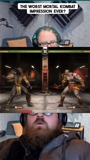 Mortal Kombat try not to laugh challenge.