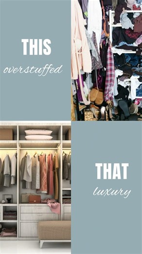 no matter how much you spent on the stuff, if you overstuffed your space, it looks poor.