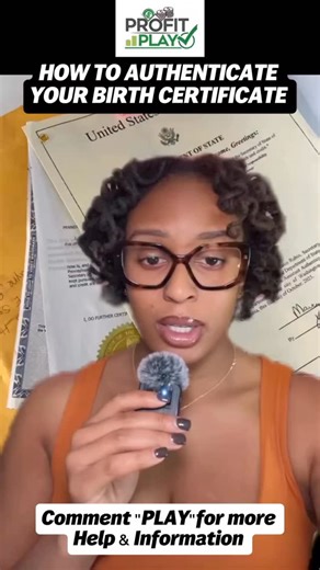 Profit Play: Business Funding | Credit Repair Plays 💎 on Instagram: "For The Detailed Step by Step Video on How to Authenticate your Birth Certificate Click the Link in Bio 📌 @aaliyahjetoi Share & Save ! Comment "PLAY" for help 💎 Follow @profit_play 💎 Follow @profit_play 💎 Follow @profit_play #Credit #RealEstate #endorseyourbills #RealEstatelnvestor #RealEstatelnvesting #Businesscredit #exlore #viral #explorepage #badcredit #motivate #inspire #motivation #creditrepair #creditrestoration #cr