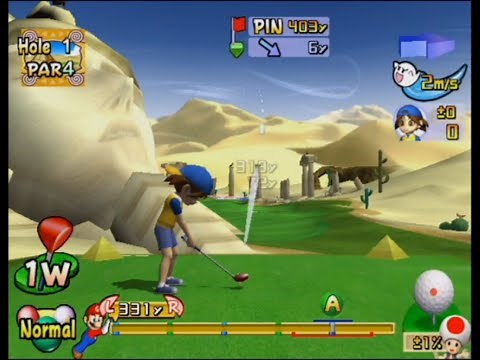 Mario Golf: Toadstool Tour 100% Walkthrough Part 3: Sands Classic