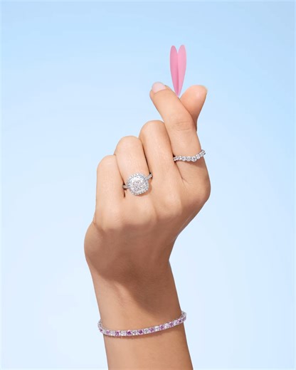 This The One Cushion-Cut Diamond Micropavé Engagement Ring captures the emotion of a heart fully awakened. An exquisite expression of passion, balance, and enduring romance. Discover more unforgettable jewels for Valentine’s Day: https://harry-winston.visitlink.me/6FlTbw #HarryWinston | Harry Winston