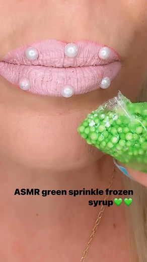 🇬🇷🇬🇷🇬🇷 ASMR green, frozen syrup, TicTac, Facebook, YouTube Instagram, things for watching #reelsindia #reelsindiaofficial #viralreelschallenge #reelsinstagram #fyp #lipscloseup #reels #foryou #asmr #trending #reels | Lipscloseup