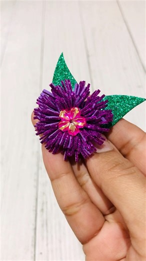 Glitter paper flowers 🌺 | Arts creation by Vandana Rajput